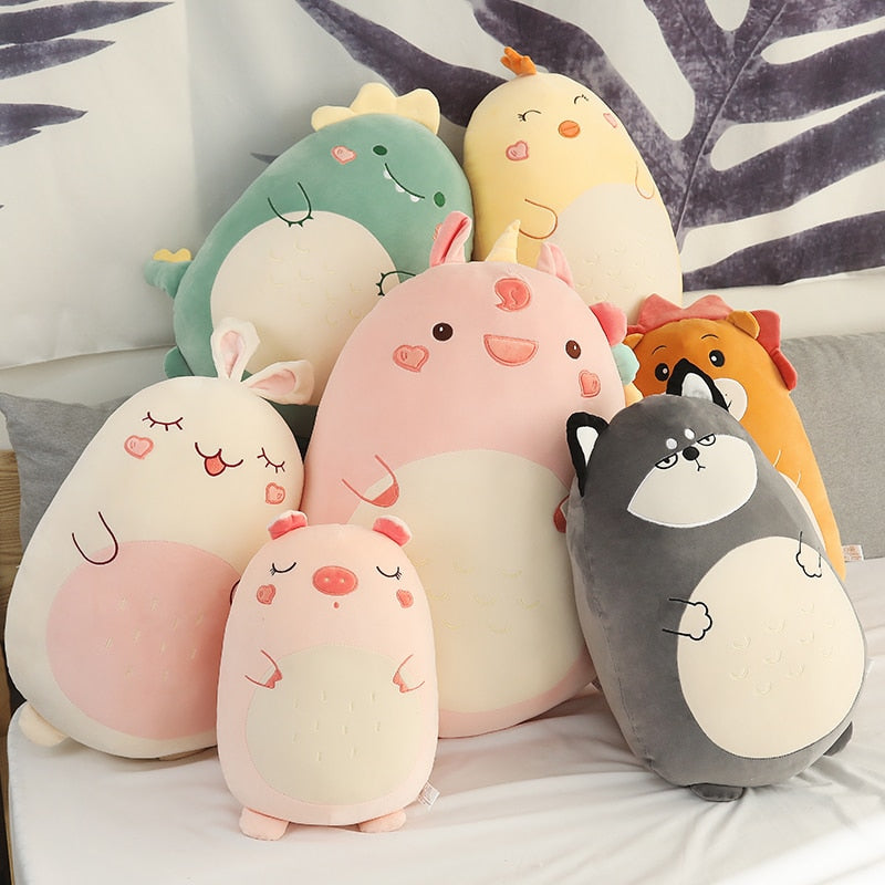 SquishyPals: Kawaii Animal Plush Pillow