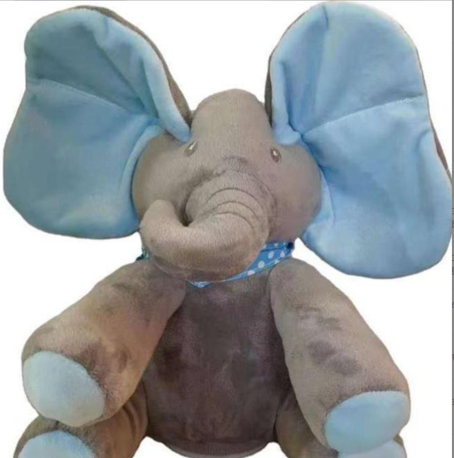 Peek-a-Boo Elephant – Musical Plush Buddy